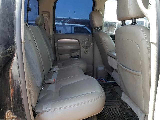 3D3KU28C14G229724 - 2004 DODGE RAM 2500 S BLACK photo 6