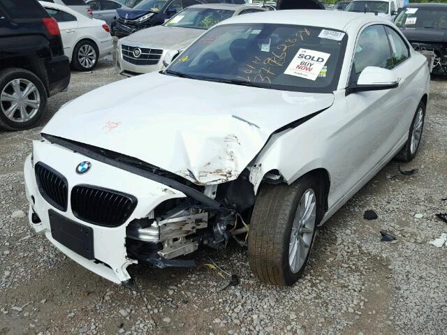 WBA1F9C50GV545723 - 2016 BMW 228 I WHITE photo 2