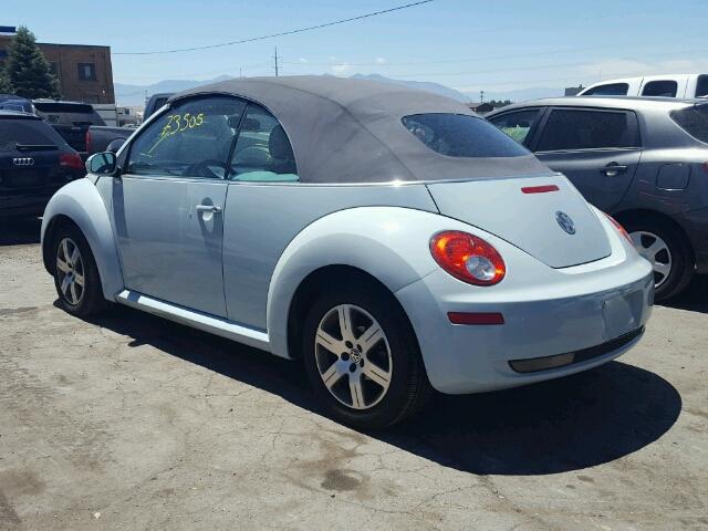 3VWSF31Y46M304576 - 2006 VOLKSWAGEN NEW BEETLE 蓝色 照片 3