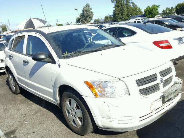 1B3HB28B98D739050 - 2008 DODGE CALIBER WHITE photo 1