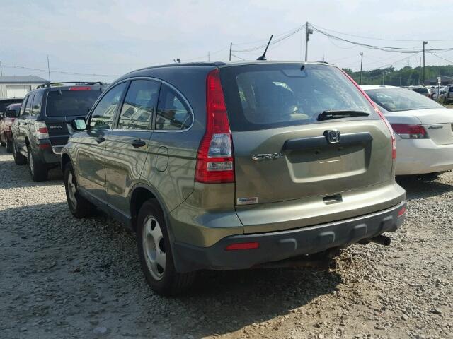 JHLRE38327C058194 - 2007 HONDA CR-V LX GREEN photo 3