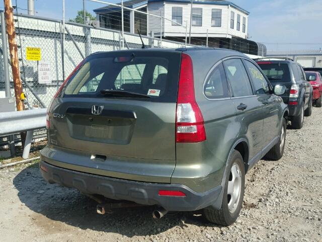 JHLRE38327C058194 - 2007 HONDA CR-V LX GREEN photo 4