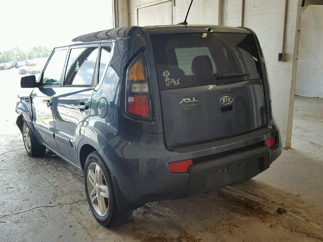 KNDJT2A20B7331243 - 2011 KIA SOUL +/!/S BLUE photo 3