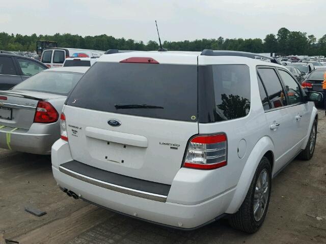 1FMDK06W98GA12380 - 2008 FORD TAURUS X L WHITE photo 4