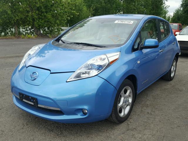 JN1AZ0CP4CT020177 - 2012 NISSAN LEAF SV BLUE photo 2