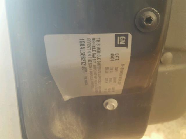 1G8AL58B37Z101015 - 2007 SATURN ION LEVEL SILVER photo 10