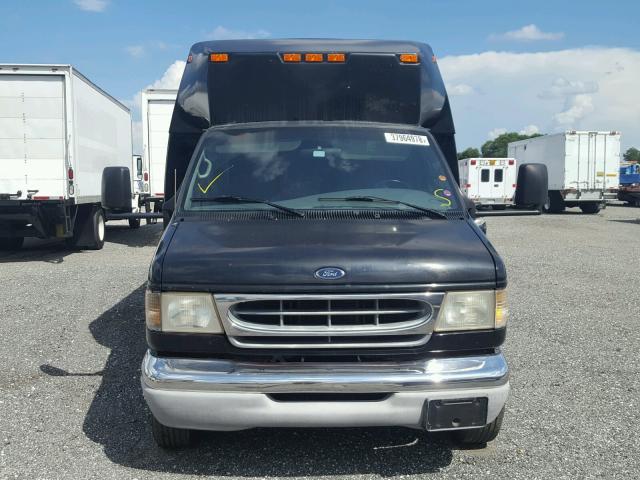 1FDXE45S51HA73557 - 2001 FORD SHUTTLE BU BLACK photo 9