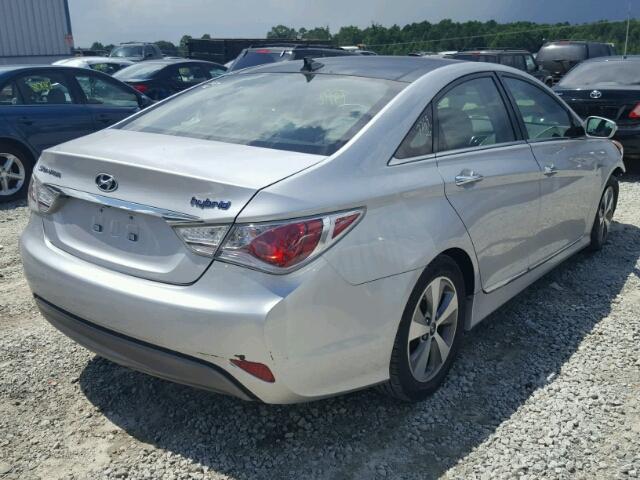 KMHEC4A45CA041806 - 2012 HYUNDAI SONATA SILVER photo 4