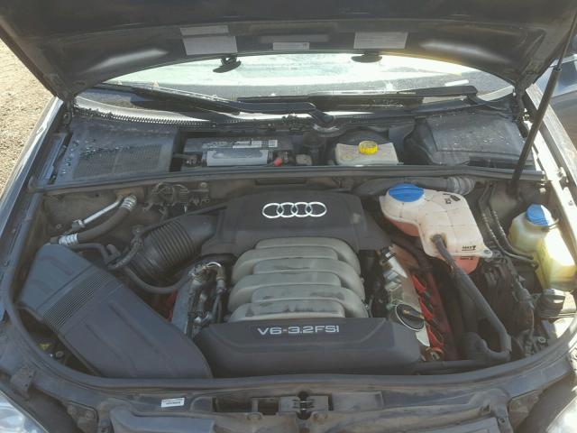 WAUDH98E87A190050 - 2007 AUDI A4 3.2 QUA GRAY photo 7