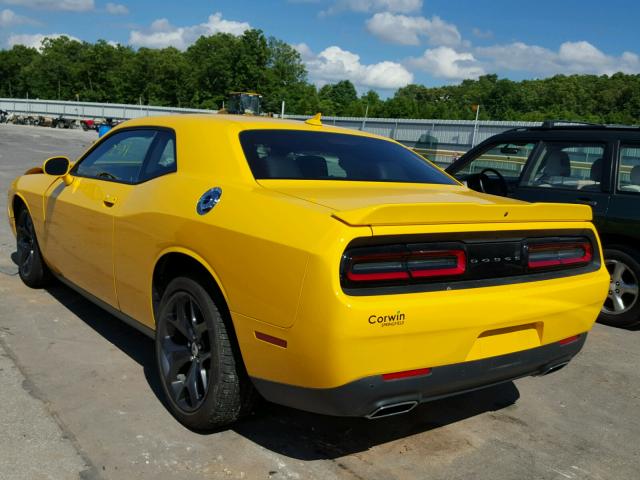 2C3CDZAG6HH633406 - 2017 DODGE CHALLENGER YELLOW photo 3