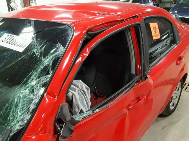 KL1TD5DEXAB082546 - 2010 CHEVROLET AVEO LS RED photo 10