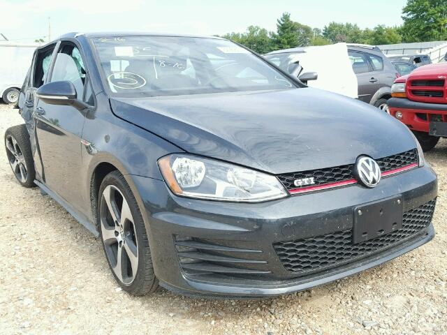 3VW5T7AUXHM061143 - 2017 VOLKSWAGEN GTI S CHARCOAL photo 1