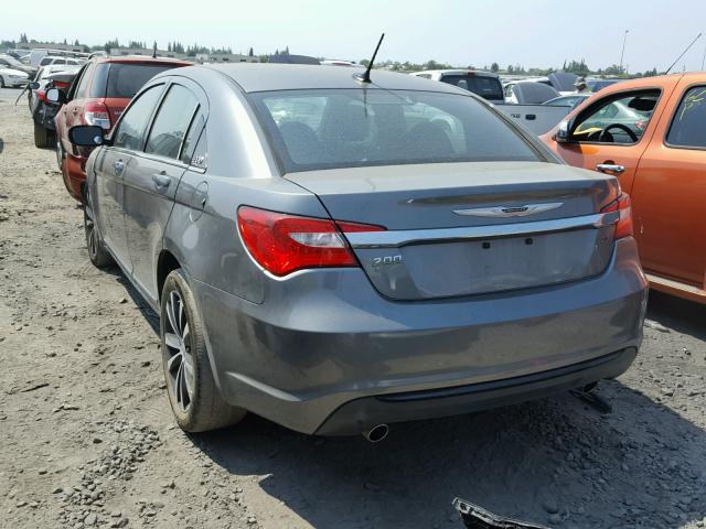 1C3CCBHG5CN276848 - 2012 CHRYSLER 200 S GRAY photo 3