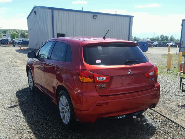 JA4AP4AU2BZ022325 - 2011 MITSUBISHI OUTLANDER RED photo 3