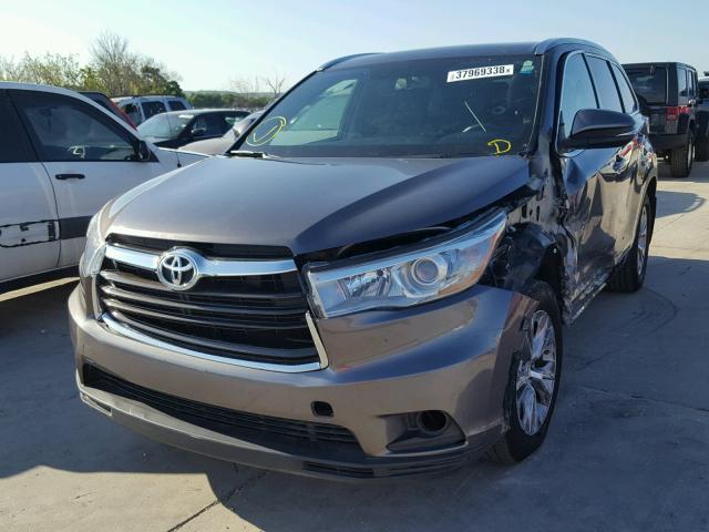 5TDJKRFH3FS146026 - 2015 TOYOTA HIGHLANDER 灰色 照片 2