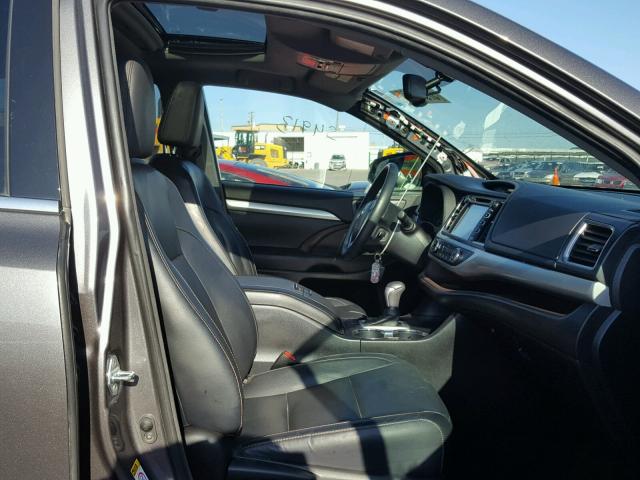 5TDJKRFH3FS146026 - 2015 TOYOTA HIGHLANDER 灰色 照片 5