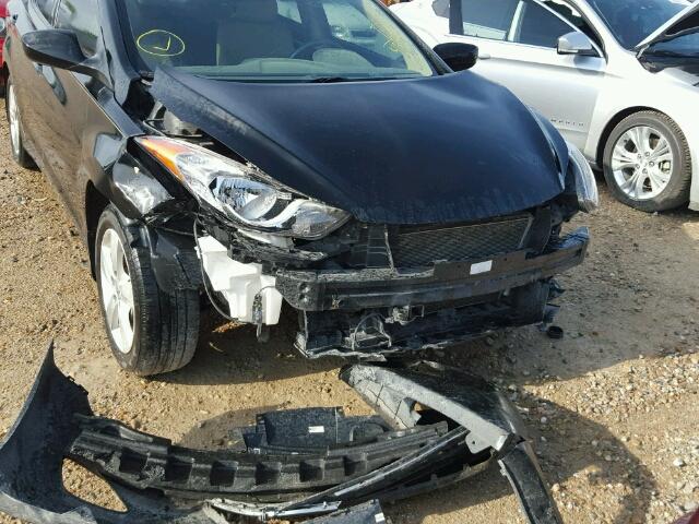 KMHDH4AE8DU664505 - 2013 HYUNDAI ELANTRA GL BLACK photo 9