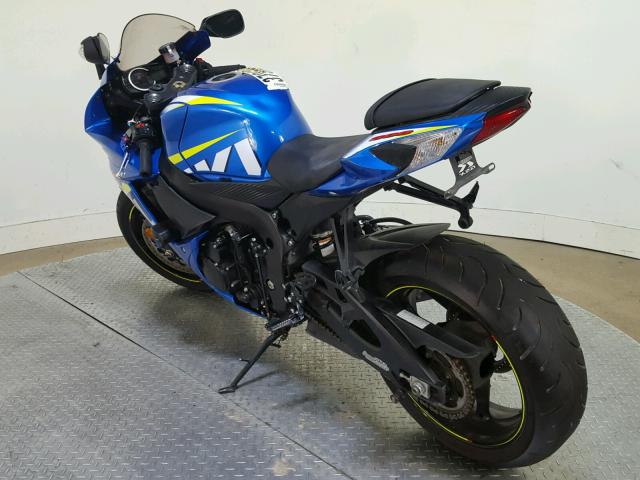 JS1GN7FA9F2100565 - 2015 SUZUKI GSX-R600 BLUE photo 6