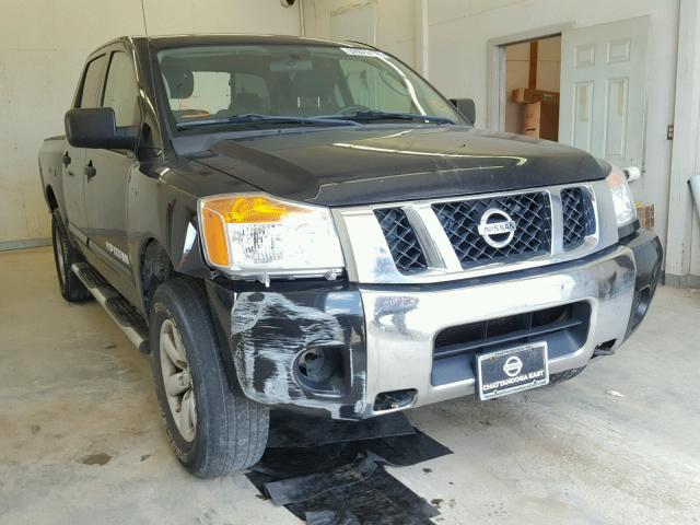 1N6AA0EJ2BN325545 - 2011 NISSAN TITAN S BLACK photo 1