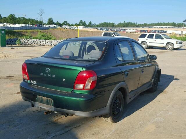 JTDBT123510187170 - 2001 TOYOTA ECHO GREEN photo 4