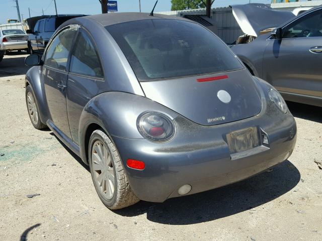 3VWCB21C62M447781 - 2002 VOLKSWAGEN NEW BEETLE 灰色 照片 3