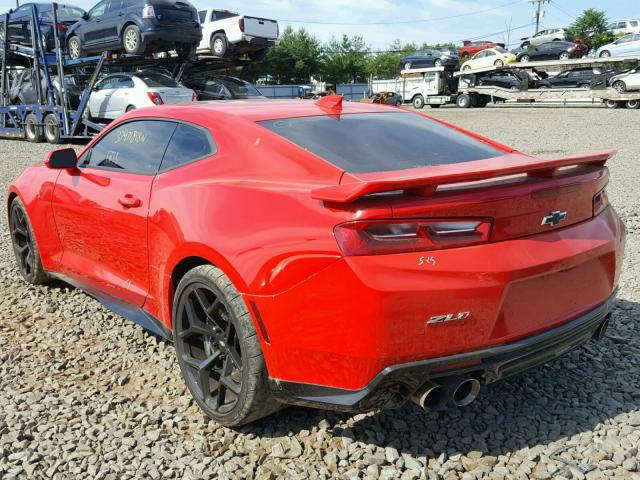 1G1FK1R66J0127525 - 2018 CHEVROLET CAMARO ZL1 红色 照片 3