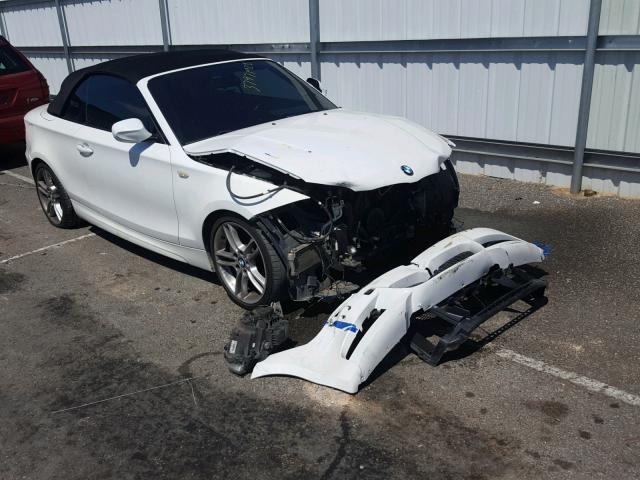 WBAUN7C54BVM24562 - 2011 BMW 135 I WHITE photo 1