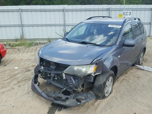 JA4LS21W28Z007992 - 2008 MITSUBISHI OUTLANDER GRAY photo 2