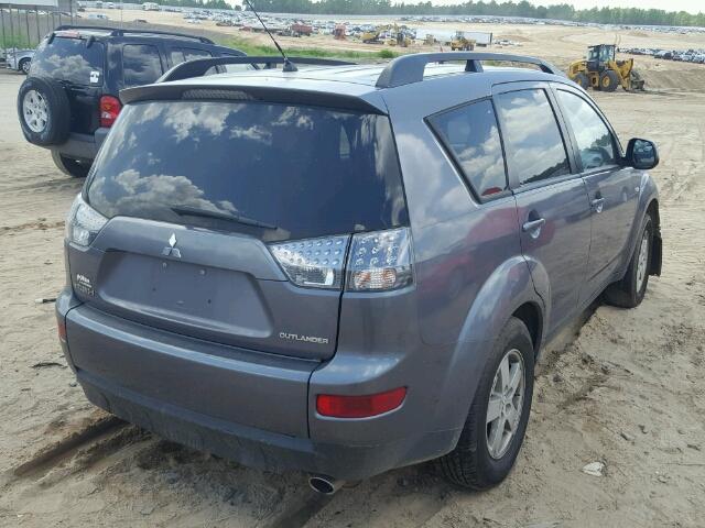 JA4LS21W28Z007992 - 2008 MITSUBISHI OUTLANDER GRAY photo 4