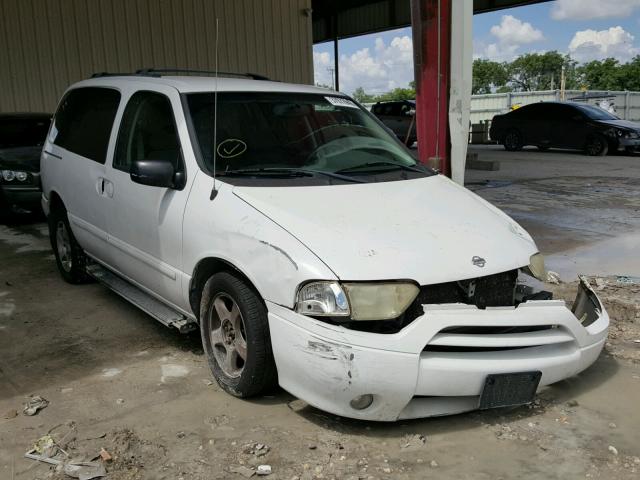 4N2ZN16T22D821397 - 2002 NISSAN QUEST SE WHITE photo 1