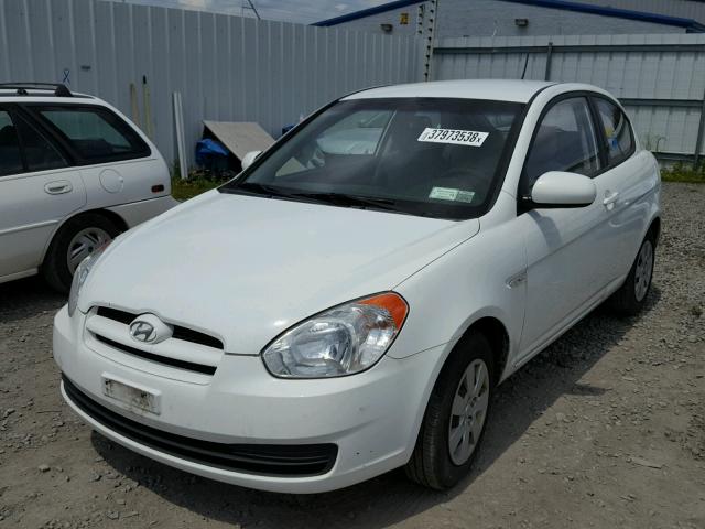 KMHCM3AC0AU171106 - 2010 HYUNDAI ACCENT BLU WHITE photo 2