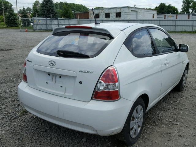 KMHCM3AC0AU171106 - 2010 HYUNDAI ACCENT BLU WHITE photo 4