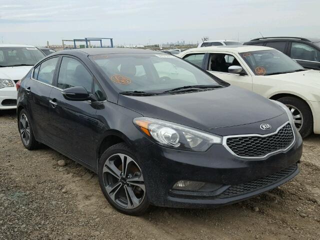 KNAFX4A85E1122264 - 2014 KIA FORTE EX BLACK photo 1