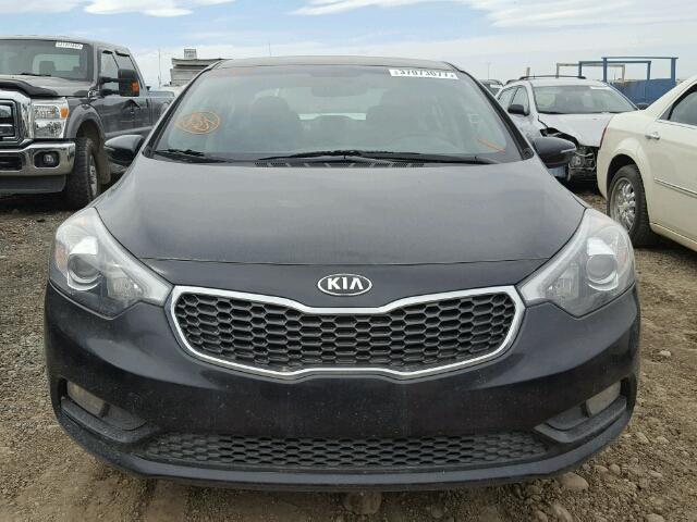 KNAFX4A85E1122264 - 2014 KIA FORTE EX BLACK photo 9