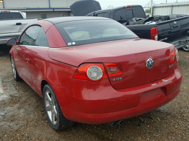 WVWDA71F97V035417 - 2007 VOLKSWAGEN EOS 2.0T S Qırmızı foto 3