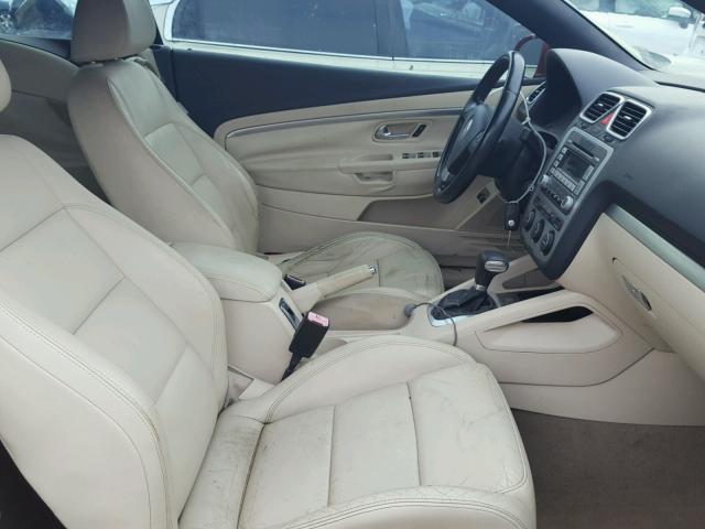 WVWDA71F97V035417 - 2007 VOLKSWAGEN EOS 2.0T S Qırmızı foto 5