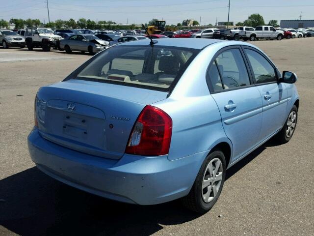 KMHCN4AC1BU591462 - 2011 HYUNDAI ACCENT GLS BLUE photo 4