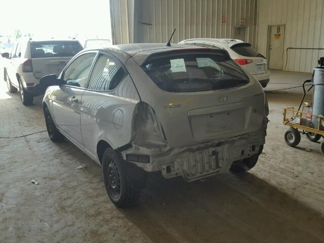 KMHCN35C28U075091 - 2008 HYUNDAI ACCENT BAS GRAY photo 3