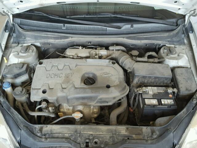 KMHCN35C28U075091 - 2008 HYUNDAI ACCENT BAS GRAY photo 7