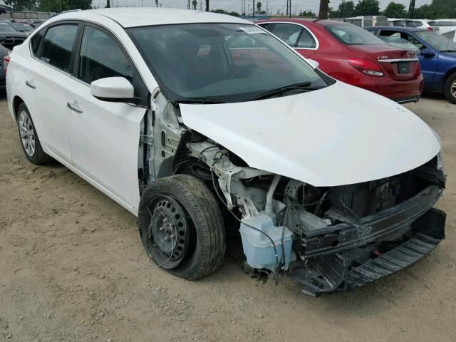 3N1AB7AP4EL635805 - 2014 NISSAN SENTRA S WHITE photo 1