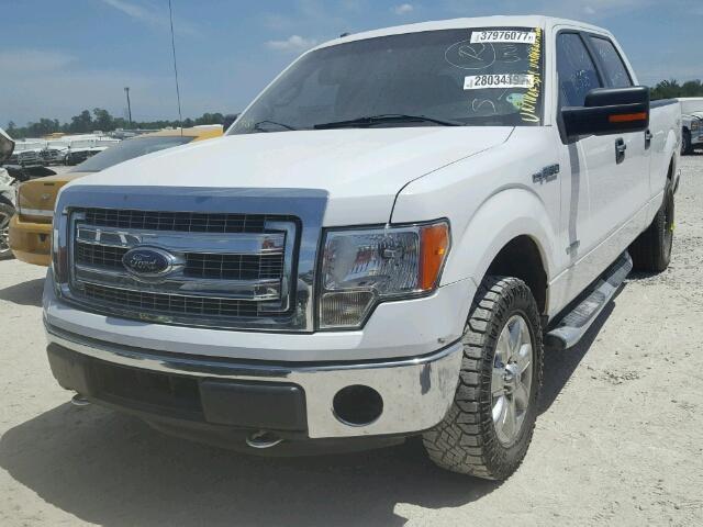 1FTFW1ET0EKD01641 - 2014 FORD F150 SUPER WHITE photo 2