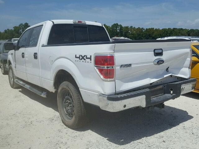 1FTFW1ET0EKD01641 - 2014 FORD F150 SUPER WHITE photo 3