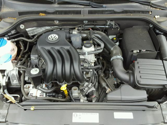 3VW2K7AJ1EM385962 - 2014 VOLKSWAGEN JETTA BASE Սև լուսանկար 7