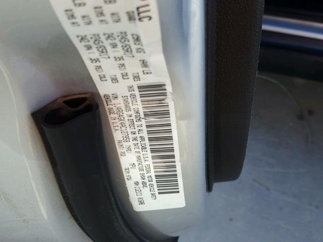 1J4RG4GK4AC127958 - 2010 JEEP COMMANDER SILVER photo 10