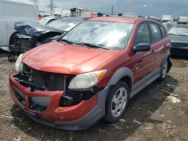 5Y2SL65838Z413300 - 2008 PONTIAC VIBE RED photo 2