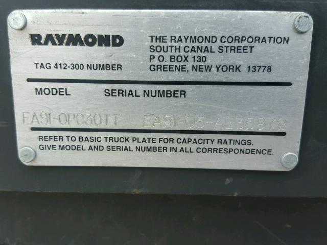 EAS105AE35979 - 2006 RAYM FORKLIFT წითელი ფოტო 10