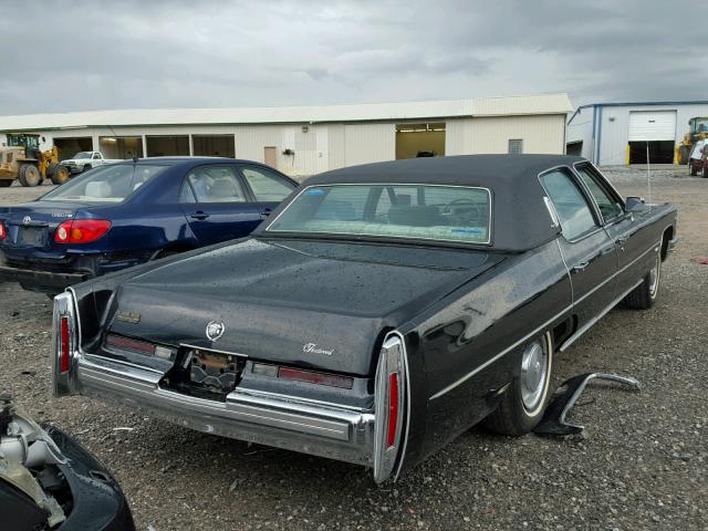 6B69S5Q123268 - 1975 CADILLAC FLTWD BROG BLACK photo 4