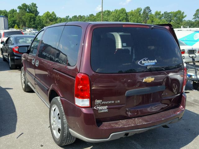 1GNDU23W18D170901 - 2008 CHEVROLET UPLANDER L 勃艮第红 照片 3