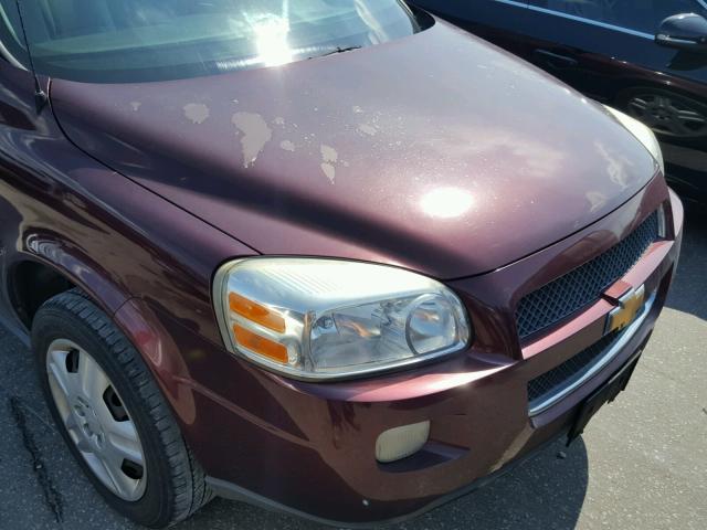 1GNDU23W18D170901 - 2008 CHEVROLET UPLANDER L 勃艮第红 照片 9