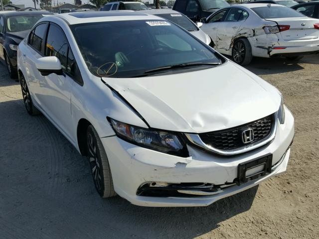 19XFB2F95FE201060 - 2015 HONDA CIVIC EXL WHITE photo 1